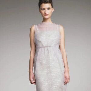 Marc Jacobs Sheer Pale Lilac and Ivory Mini Dress
